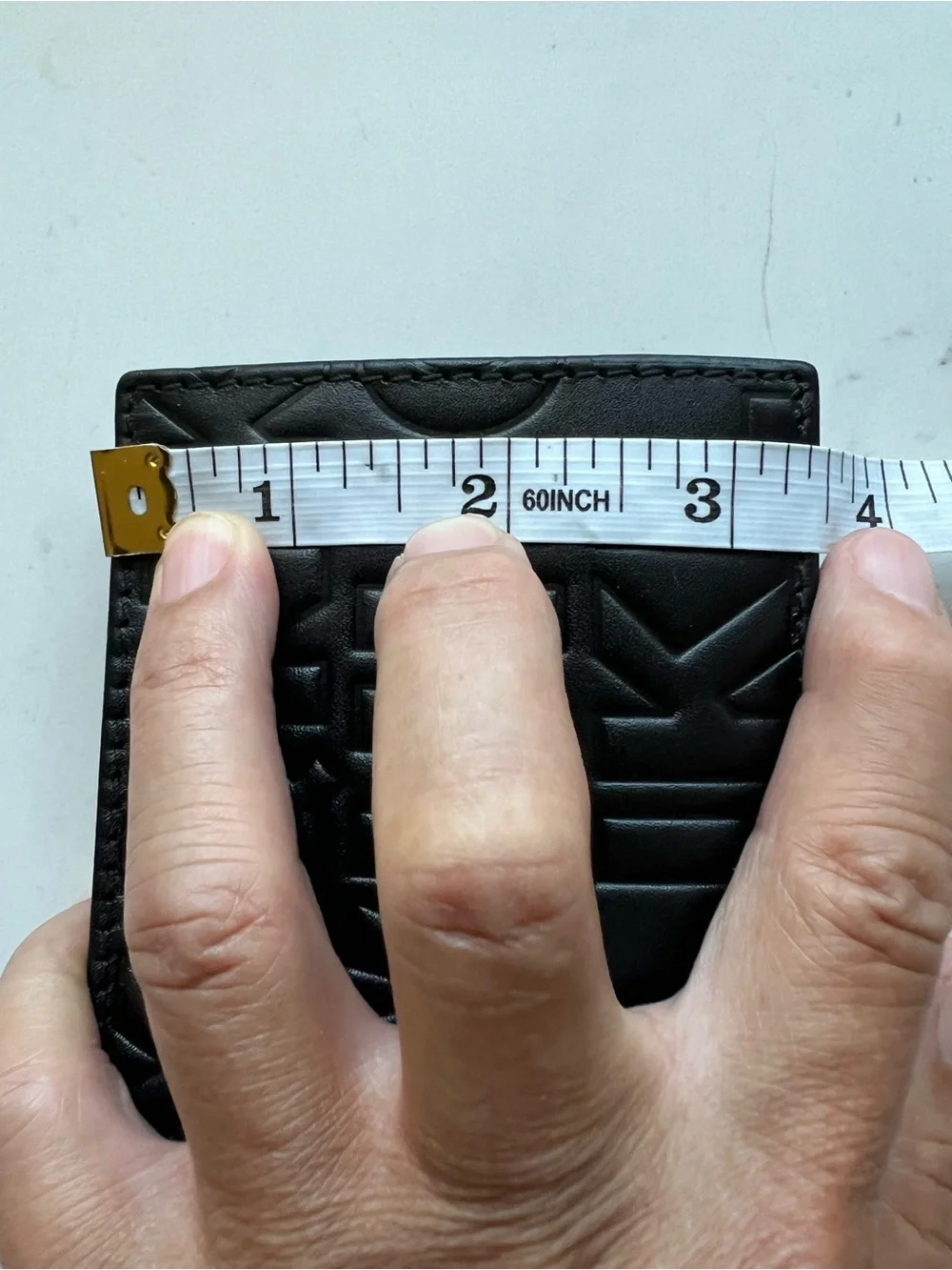 Comme des Garcons Black Embossed Leather Wallet